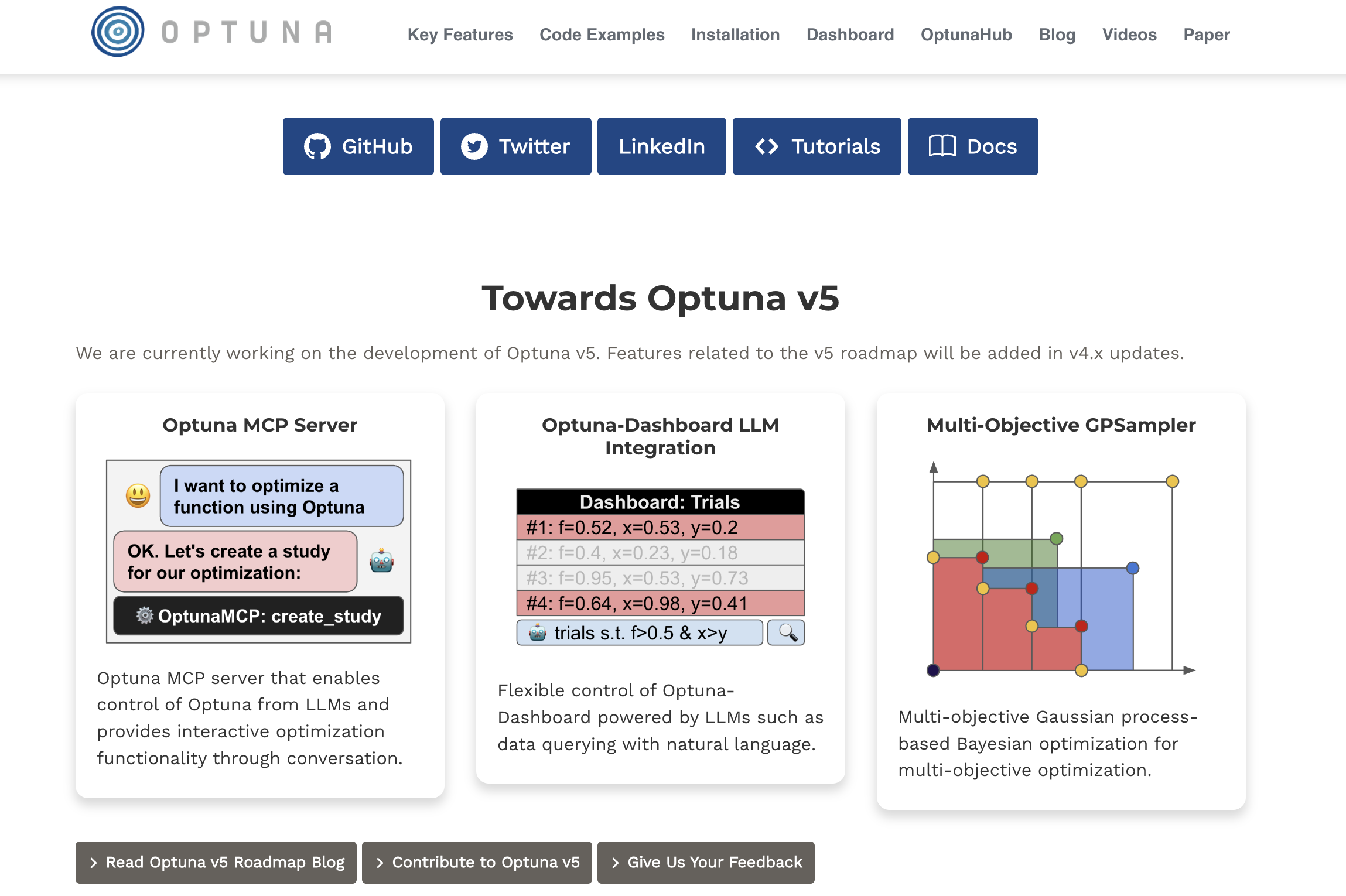 Optuna v5 ロードマップ