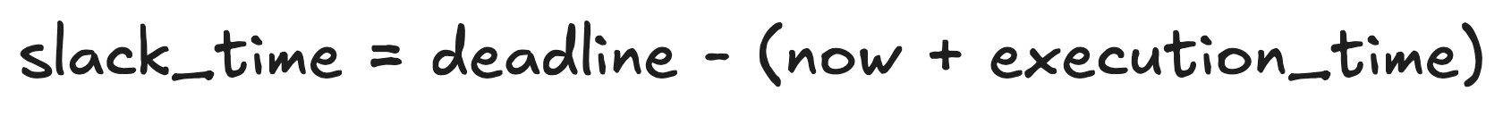 Lease slack time (LST) scheduling